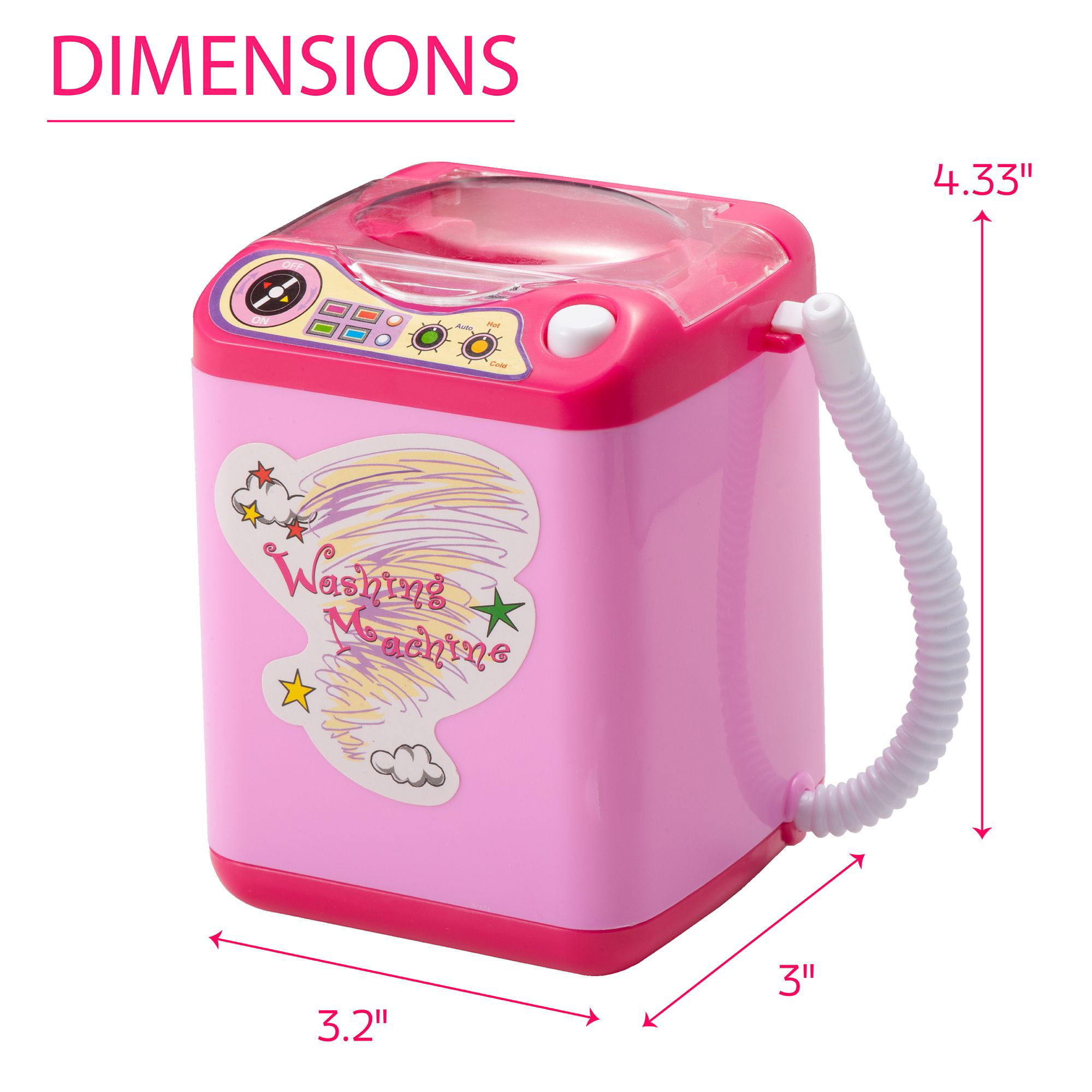 Quick Cleaning & Quick Drying Washing Machine 02 2 Color Mini Portable Simulation Washing Machine for Make up Brushes with dehydration function