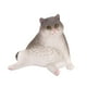 thumbnail image 5 of Figura de gato Figura de gato Simulación de artesanía de escultura Realista Estatua de gatito para cumpleaños Niños para niños Niños y niños Regalo gris, 5 of 8