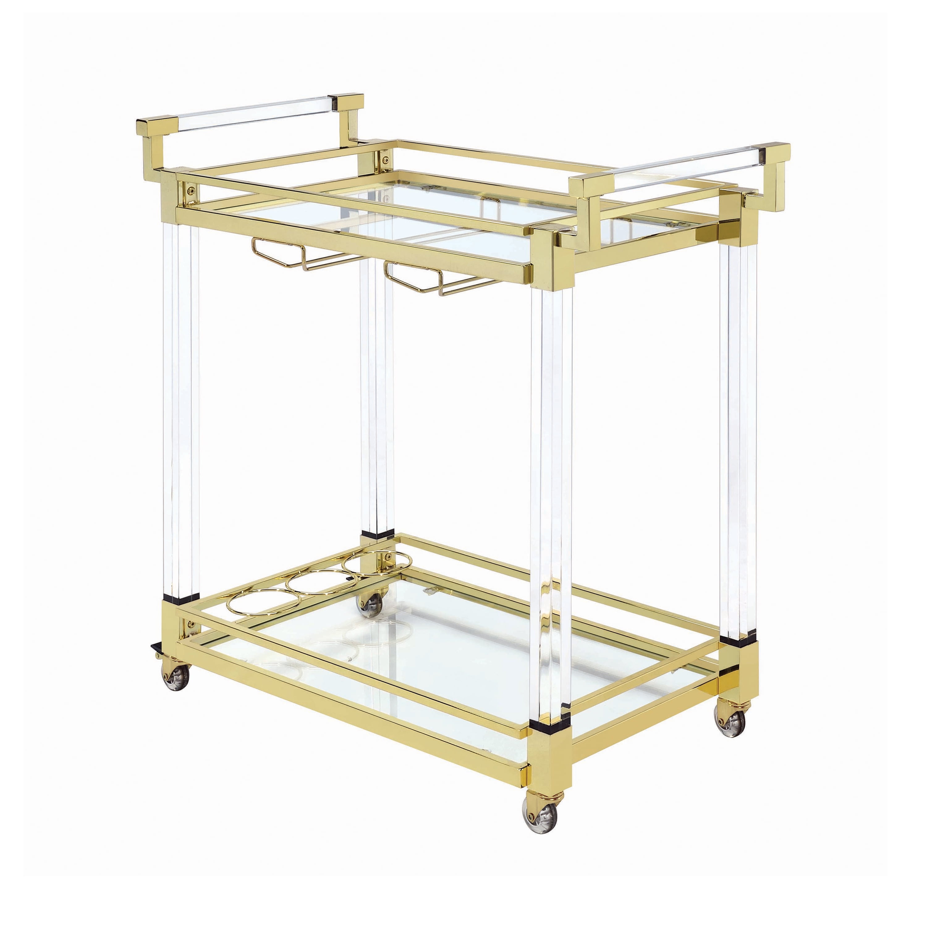 Bar & Serving Carts Safavieh Couture Collection Duval Bronze Acrylic