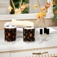 thumbnail image 4 of Yayeee 2 Pack Qtip Holder Bathroom Cotton Swab Canister with Lid Clear Dispenser Set, Sun Moon and Stars Pattern, 4 of 6
