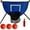 BLAUW SET, variant on Trampoline Basketball Hoop,Waterproof, Mini Basketball Hoop for Kids, Easy to Assemble Sturdy for Dunk Fit, Trampoline Accessory of Trampoline and All Ages P1M0