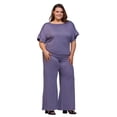 thumbnail image 5 of Plus Size Boat Neck Top and Pant Set, 5 of 10