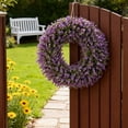 thumbnail image 6 of 19.6 Inch Boxwood Wreath for Front Door, Artificial All Season Spring Wreath for Outdoor & Indoor Use, UV Resistant Farmhouse Decor for Porch, Wall, Wedding, and St. Patrick's Day, 6 of 6