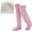 Pink, variant on Snuggs Cozy Socks,Snugglepaws Sock Slippers,Snuggs Footwear,Knee High Fuzzy Socks,Knee High Slippers,Snuggs Long Socks，Fuzzy Socks for Women，Snuggs Cozy Socks Thigh High