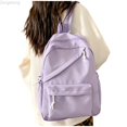thumbnail image 2 of Zecgelong Student Backpack Large Capacity Minimalist Casual Daypack for School Travel Purple, 2 of 5