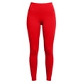 thumbnail image 4 of Leggings for Women High Waisted Tummy Control Workout Yoga Pants Red Gym Lounge Leggings Size 2XL, 4 of 8