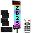 thumbnail image 3 of Luz solar para números de casa, resistente al agua, 7 colores, RGB, LED, placa de dirección con estaca, funciona con energía solar, luces de señal de dirección iluminadas para el hogar, patio, calle a, 3 of 11