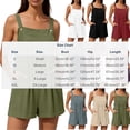thumbnail image 4 of Women's Solid Color Sleeveless Jumpsuit Romper Mid Rise Relaxed Fit with Functional Pockets Perfect for Casual Outings Summer Vacations or Daily Wear Versatile JASKFLY Beige 2XL, 4 of 8