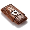 thumbnail image 4 of CHUANK ury Portable 3 Holder Cigar Case Set with Cigar Cutter  Great Cigar Travel Case Gift for Men, 4 of 4