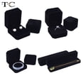 thumbnail image 4 of Ring Box Necklace Packaging Organizer Jewelry Packaging Bulk Gift Box Earring Holder Gift Box Necklace Organizer Black Ring Box 5.5x4cm, 4 of 6