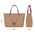 thumbnail image 3 of ZUXONGSY Cartoon Capybara Print Handbag with Matching Wallet for Women Lightweight Top Handle Satchel Top Handle Tote Bag Shoulder Bag with Cash Wallet for Excursions Hiking Shopping, 3 of 5