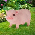 thumbnail image 4 of Estatua De Gnomos De Jardín De Animales, Adorno De Jardín De Cerdo De Resina, Figuritas De Cerdo Lindas Al Aire Libre, Escultura De Cerdito Divertida, Adornos De Lechones De Césped, Decoración De Esta Muyoka Hogar, 4 of 7