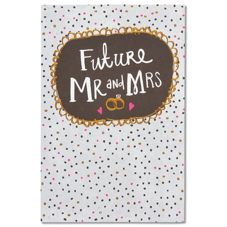 American Greetings Mr. and Mrs. Engagement Card with Foil