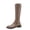 #3 Khaki, variant on Taqqpue Women's Mid Calf Boots Comfortable Fashion Dress Boots for Women Low Heel With Zipper
