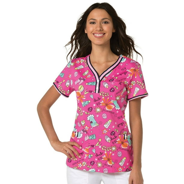 koi Designing Happiness Clearance koi Stretch Women's Kayla YNeck