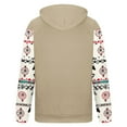 thumbnail image 4 of Jinhomg Mens Fleece Lined Hoodies Vintage Western Cowboy Sweatshirts Casual Comfy Long Sleeve Country Graphic Pullover Tops with Pocket Khaki XL, 4 of 5