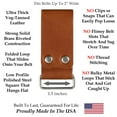 thumbnail image 4 of American Bench Craft Tool Belt Loop - for Tape Measure, Drills, Clipped Tools (Brown), 4 of 4