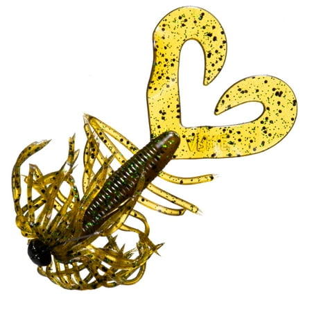 Arkie Lures Salty Crawlin Grub Plastic Jig Color Rootbeer