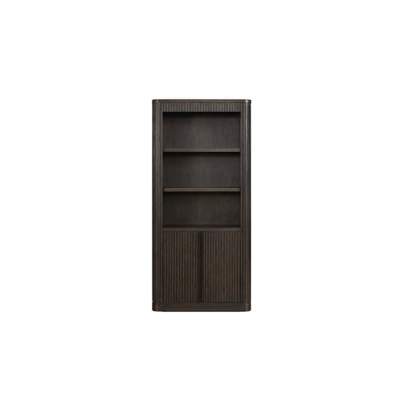 Martin Furniture Tulane Executive Bookcase With Doors, Brown