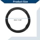 thumbnail image 4 of Cubierta de volante de PU de Unique Bargains, protector de volante de coche de ABS de 14.96" con patrón de fibra de carbono negro, 1 pieza, 4 of 6