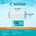 thumbnail image 4 of Hurricane HF8409-01 Replacement Spa Filter Cartridge for PA90 and Unicel C-8409, 4 of 9