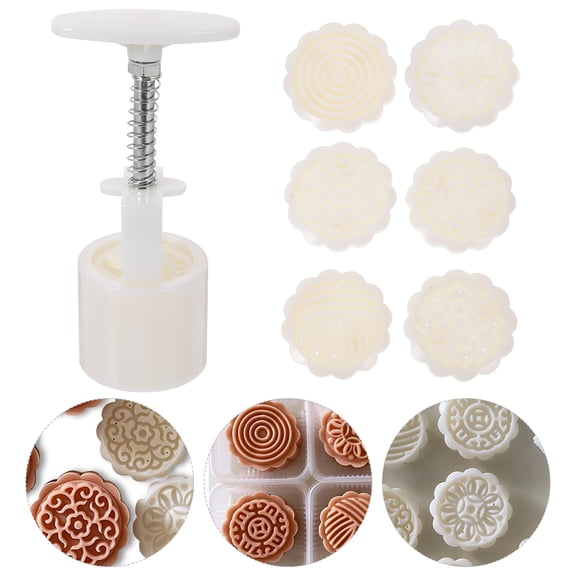 FELTECHELECTR 1 Set Cookie Press for Baking and Diy Enthusiasts Beige 14.00X6.70X5.10in