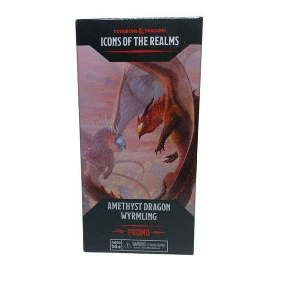 D&D Icons of The Realms: Fizban's Treasury of Dragons Promo - Amethyst Dragon Wyrmling