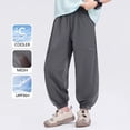 thumbnail image 2 of SJLDQY Boys Summer Pants Lightweight Breathable Straight leg Baggy Pants Solid Color Casual Trousers for Boys, 2 of 5