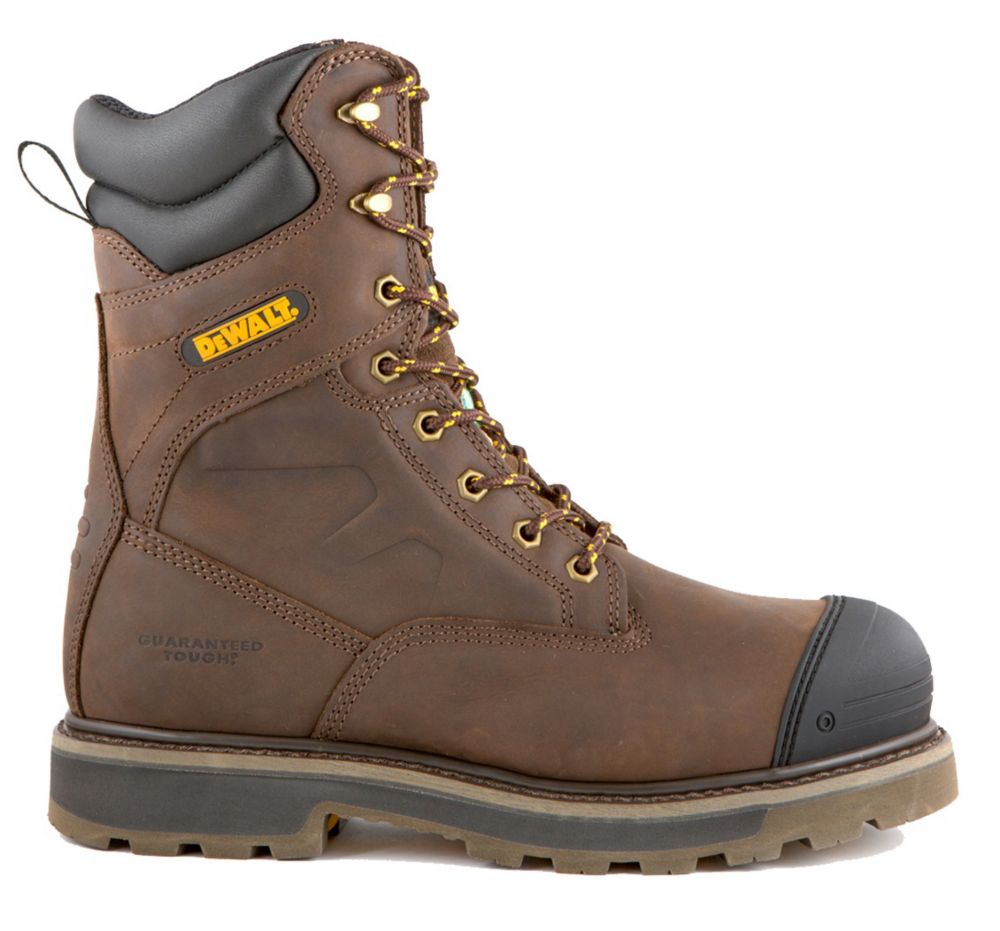 DEWALT Industrial Footwear Impact Men 8 in. Size 11(M) Dark Brown