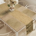 thumbnail image 2 of Ambesonne Vintage Table Runner & Placemats, Moorish Geometric Tiles, Placemat 4 pcs + Runner 12"x90", Beige and Caramel, 2 of 2