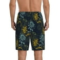 thumbnail image 3 of Kdxio Sunflowers Print Mens Sleep Shorts Bottoms Soft Comfy Pajama Wear Pants with Drawstring Pockets, 3 of 7