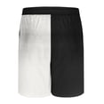 thumbnail image 6 of FRSASU Mens Color Block Running Shorts 2 in 1 Gym Workout Shorts 7 inch Quick Dry Athletic Short with Liner Zip Pockets White, 6 of 9