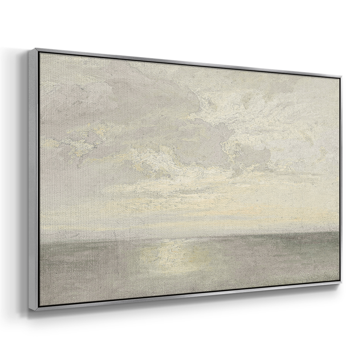Vintage Nautical Print-CLXXVI By Wexford Home Framed in Silver Wood Gallery Wrapped Canvas 27 in. x 41 in.