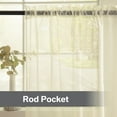 thumbnail image 2 of NEWEEN Basic Rod Pocket Sheer Voile Window Curtain Panels Yellow 1 Pair 2 Panels 52 Width 84 Inch Long for Kitchen Bedroom Children Living Room Yard, 2 of 10
