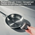 thumbnail image 5 of Luxtrada 2 Pcs Pot Short Side Handles Replacement Pot Handle Side Metal Pressure Pan Handle Ear Replacement Universal Pan Side Handle for Home Kitchen Cookware, 5 of 7