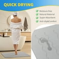 thumbnail image 3 of OTHWAY Large Stone Bath Mat, 32"x 20" Diatomaceous Earth Bath Mat for Bathroom, Quick Drying Long Bath Mat Stone Absorbing, Non-Slip Diatomite Hard Stone Shower Mat Instant Dry(Light Grey), 3 of 9