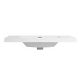thumbnail image 6 of Noble House 36" Resin Bathroom Vanity Top Sink, Modern Integrated Basin, Easy-Clean, Scratch-Resistant, Glossy White, 6 of 6