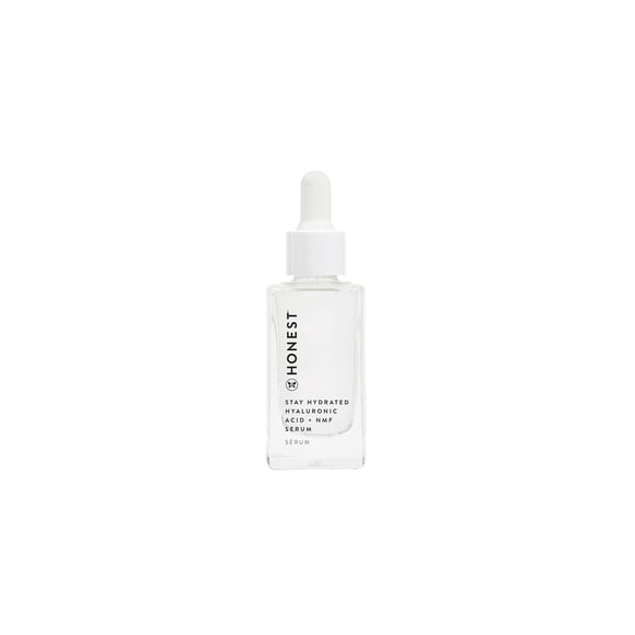 Honest Beauty Stay Hydrated Hyaluronic Acid + NMF Serum with 3 Types of Hyaluronic Acid | EWG Certified + Dermatologist Tested | Vegan + Cruelty Free | 30 mL