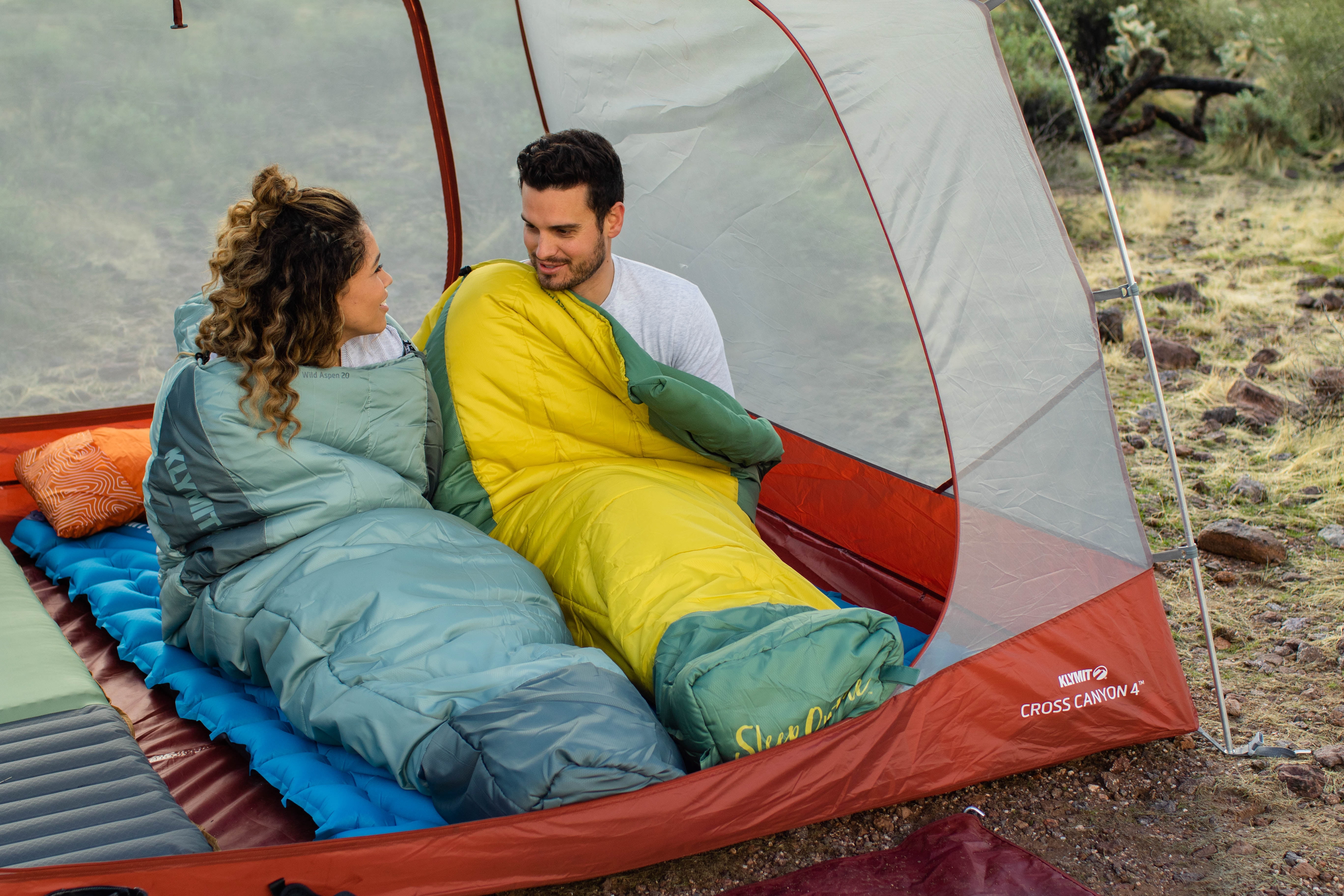 Klymit Wild Aspen 0 Degree Mummy Sleeping Bag, 4-Season Lightweight Water-Repellent Camping & Backpacking Bag, Large