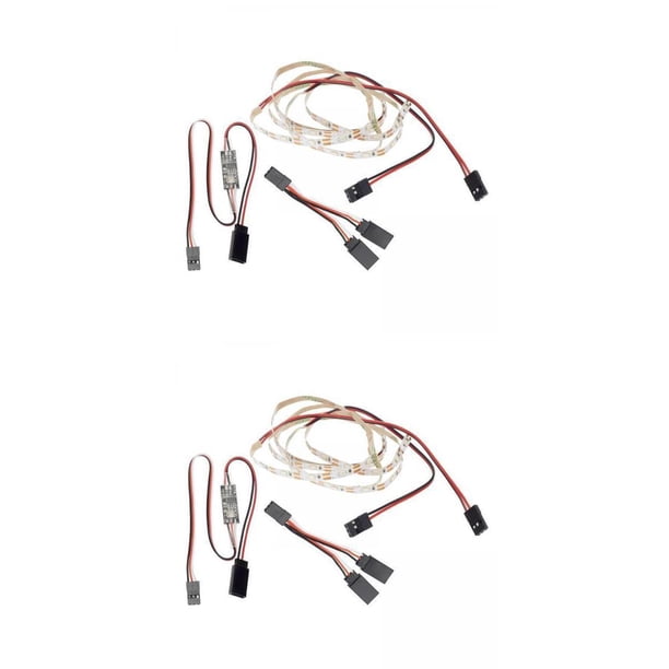 Tira de luz LED para reemplazo de piezas de modelo de dron de avión AR Wing Wing Azul rojo