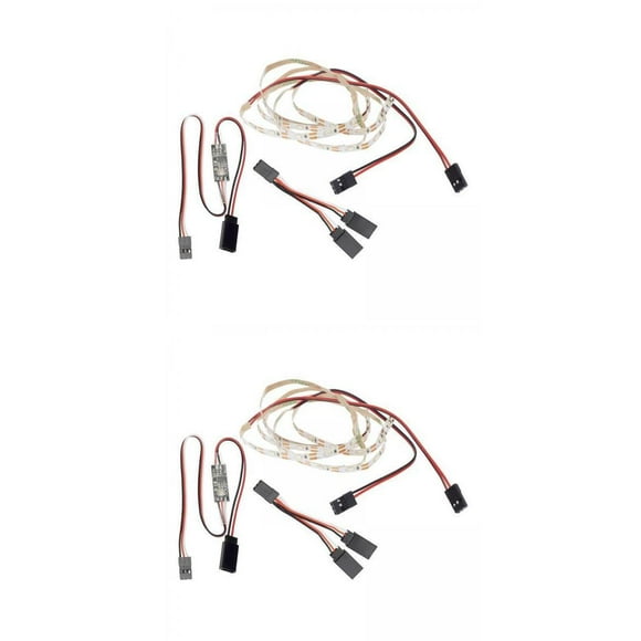 tirere de lámpa telemando pa DIY Reemplazos Verde CUTICAT Tira de luz de coche RC