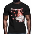 thumbnail image 2 of Camisetas para hombre, camisetas casuales de manga corta con diseño de gnomo de amor para San Valentín, camisetas gráficas para adolescentes, niños y hombres., 2 of 8