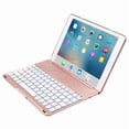 thumbnail image 4 of Funda de teclado para iPad 9, 8 o 7 - Teclado Bluetooth rosa, 4 of 4
