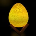 thumbnail image 2 of Niyofa 3D Printing Creative Night Light 3D Print Dinosaur Egg Light 16 Color Remote Control USB Charging LED Bedside Lamp Rechargeable LED Touch Lamp for Bedroom Table Home Decoration, 2 of 11
