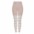 thumbnail image 2 of Idoravan Leggings for Women Plus Size 3Xl Women's Halloween Striped Print Leggings Sports Fitness Pants Solid Colored Casual Tight Fitting Tight Peach Hip Yoga Pants Stretch Pants Beige XXXL, 2 of 10