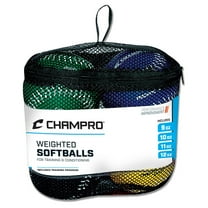 Champro Sports 12" Weighted Training Softball Set (4 Pack)