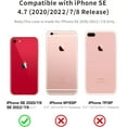 thumbnail image 6 of Crossbody Case for iPhone SE 3/2 (2022/2020),Crossbody Case for iPhone 7/8 [ with Adjustable Lanyard ] Clear Soft TPU Shockproof Phone Case for Women Girls - Beige, 6 of 13