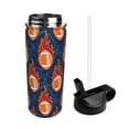 thumbnail image 2 of Picia American Football and Fire Flames Pattern 18oz Sports Insulated Kettle With Straw Insulated Water Bottle For Running Hiking Cycling Climbing Men'S Woman Insulated Water Bottle, 2 of 8