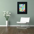 thumbnail image 3 of Trademark Fine Art "Monsters and Aliens" Canvas Art by Elizabeth Caldwell, Black Matte, Black Frame, 3 of 4