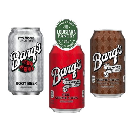 Barq's Soda Variety 12 Pack 12 Ounce Cans - Rootbeer, Red Creme, and French Vanilla - Bundled by Louisiana Pantry